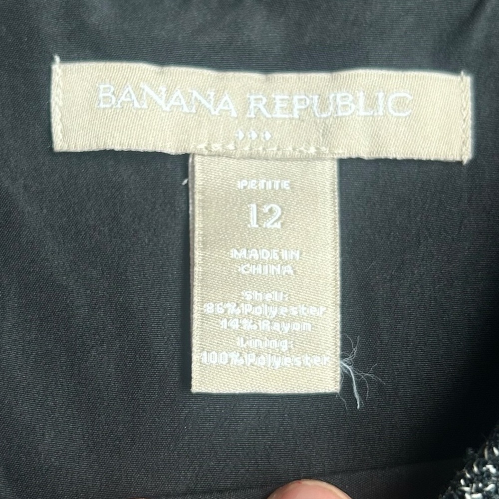 Banana Republic Charcoal Belted Mini Dress Size‎ 12 - Picture 6 of 7